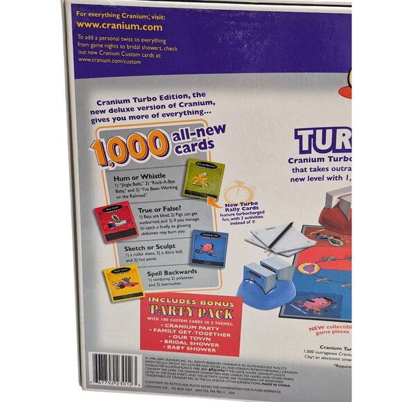Cranium Turbo Edition Board Game - 1000 Cards & 16 Activities - Adults & Teens - - Picture 14 of 16